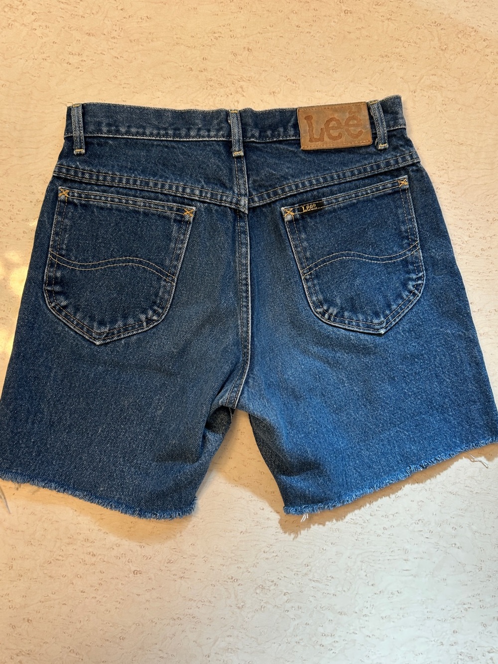 Vintage Lee Women's Blue Denim Cutoff Shorts